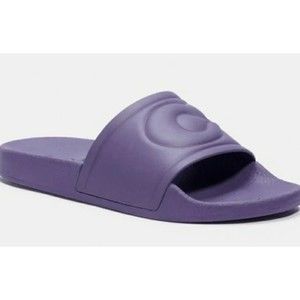 COPY - COACH ULLA SLIDES VINTAGE PURPLE SIZE 9